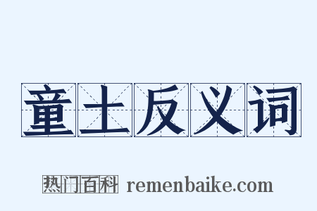 童土反义词是什么意思的图片
